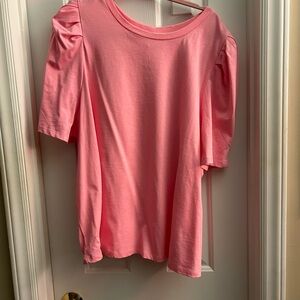 NWT 3X English Factor Pink Short Sleeve Top